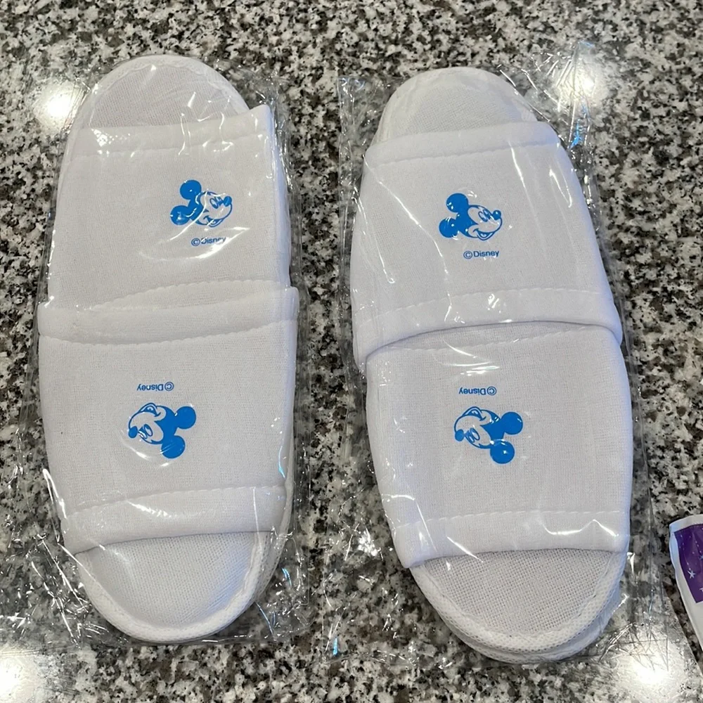 Mickey Minnie Tokyo Disneyland Celebrations Hotel Amenities Slippers Toothbrush